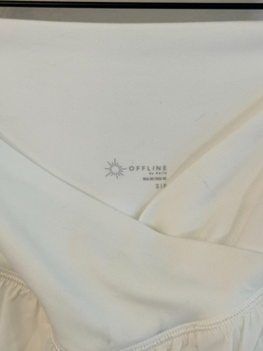 OFFLINE Aerie Real Me Crossover Flowy Shorts White Small NWT - Picture 8 of 12